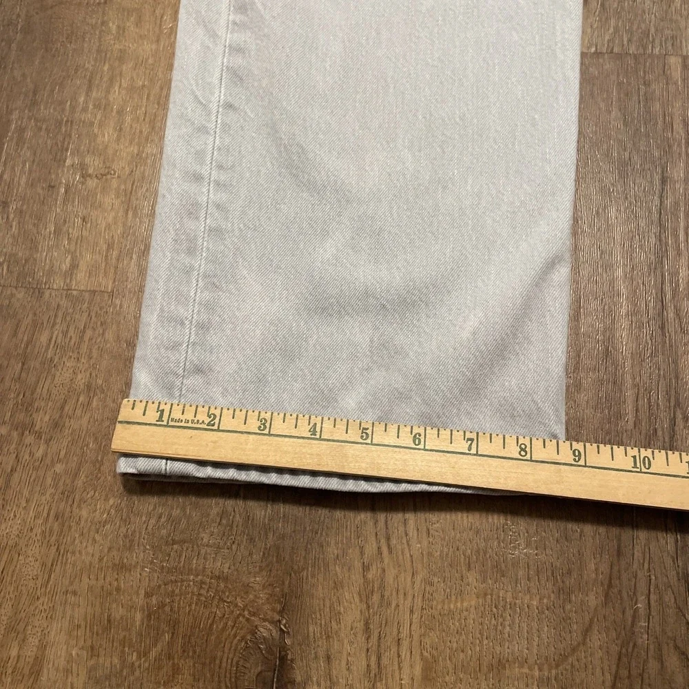 Men's Levi's 501 Jeans 42x30 Gray Y2K Baggy Relaxed Fit Red Tab
